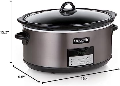 Crock-Pot 8 Quart Programmable Slow Cooker with Auto Warm Reserve C6A26