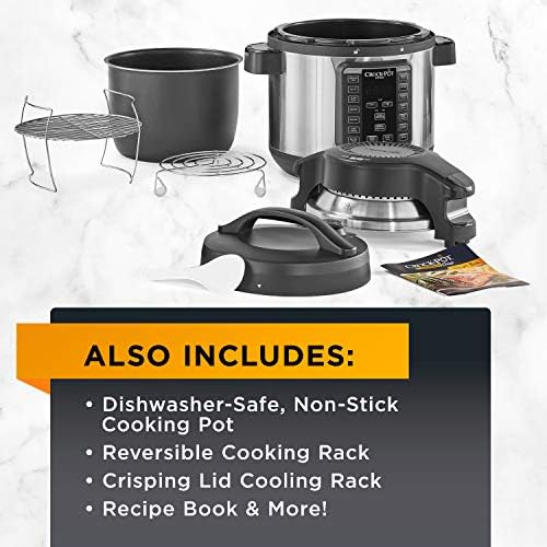 Crock-Pot Express Crisp 8 Quart 10-in-1 Pressure Cooker Reserve C6A49