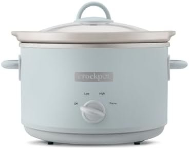 Crock-Pot 4.5 Quart Manual Slow Cooker – Macaroon Blue Signature C6A18