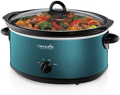 Crock-Pot 7 Quart Manual Slow Cooker – Turquoise Signature C6A71