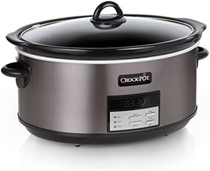 Crock-Pot 8 Quart Programmable Slow Cooker with Auto Warm Reserve C6A26