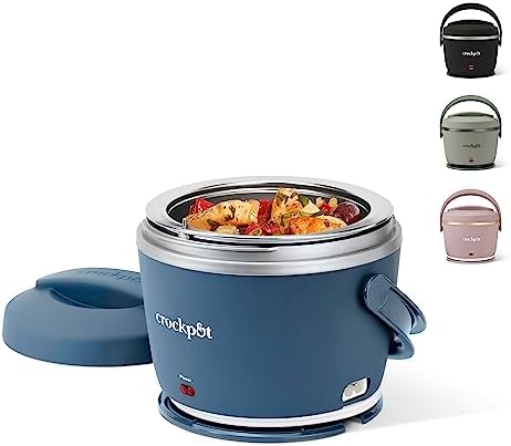 Crock-Pot Electric Lunch Box Food Warmer 20oz – Faded Blue Original C6A96