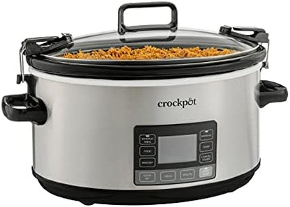 Crock-Pot 7 Quart Portable Programmable Slow Cooker with Timer Daily C6A93