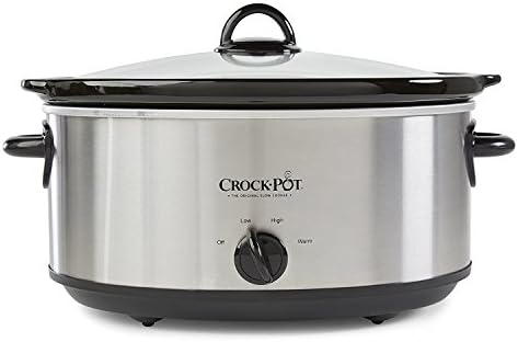 Crock-Pot 7 Quart Oval Manual Slow Cooker – Stainless Steel Select C6A67