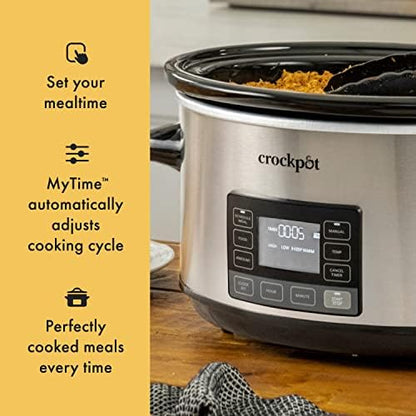 Crock-Pot 7 Quart Portable Programmable Slow Cooker with Timer Daily C6A93
