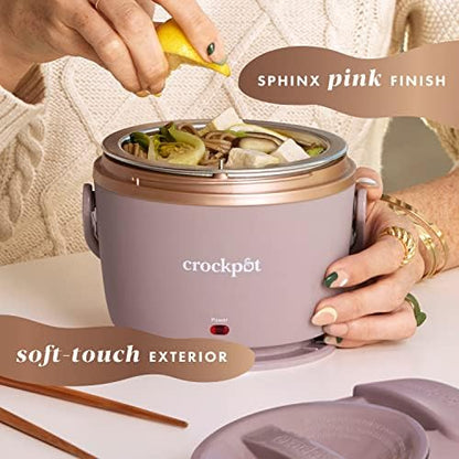 Crock-Pot Electric Lunch Box Food Warmer 20oz – Blush Pink Original C6A84