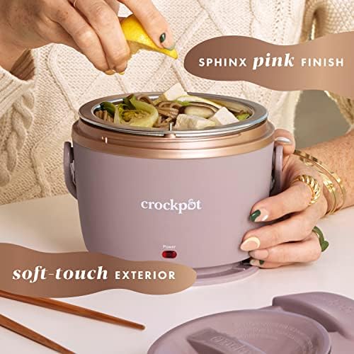 Crock-Pot Electric Lunch Box Food Warmer 20oz – Blush Pink Original C6A84