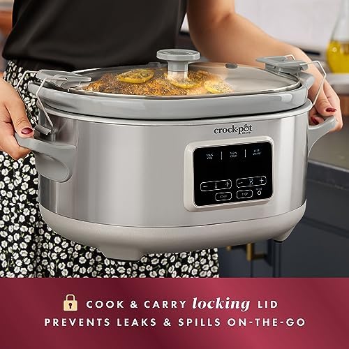Crock-Pot 7 Quart Programmable Cook & Carry Slow Cooker Original C6A78