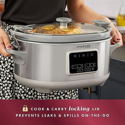 Crock-Pot 7 Quart Programmable Cook & Carry Slow Cooker Original C6A78