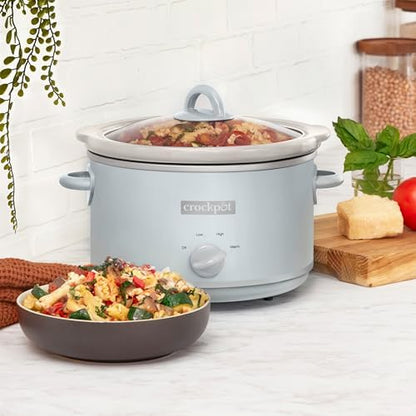 Crock-Pot 4.5 Quart Manual Slow Cooker – Macaroon Blue Signature C6A18