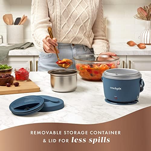 Crock-Pot Electric Lunch Box Food Warmer 20oz – Faded Blue Original C6A96