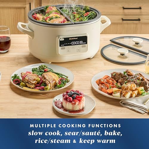 Crock-Pot MultiMeal Multicooker with Programmable Slow Cooker Reserve C6A51