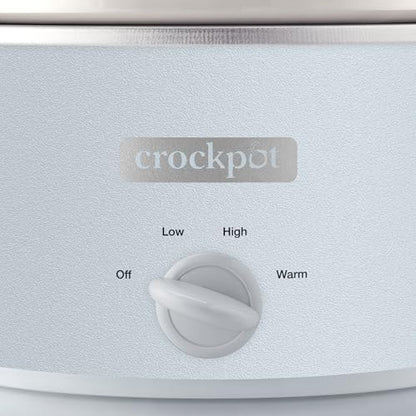 Crock-Pot 4.5 Quart Manual Slow Cooker – Macaroon Blue Signature C6A18