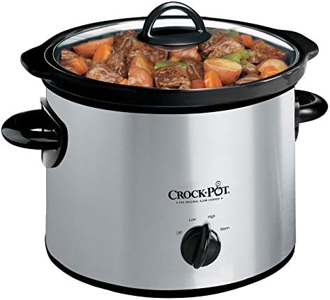 Crock-Pot 3 Quart Manual Slow Cooker – Silver Fresh C6A66