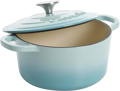 Crock-Pot 3 Quart Enameled Cast Iron Dutch Oven – Aqua Daily C6A50