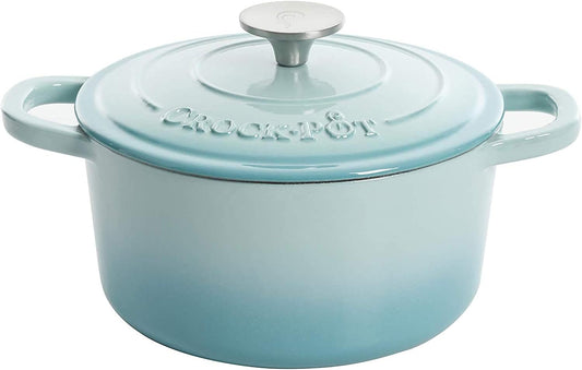 Crock-Pot 3 Quart Enameled Cast Iron Dutch Oven – Aqua Daily C6A50