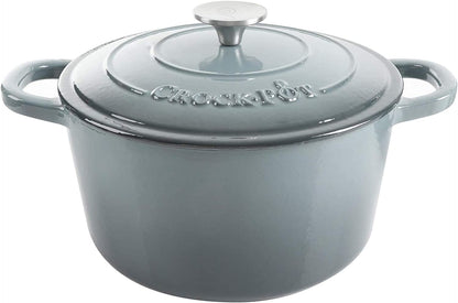 Crock-Pot 3 Quart Enameled Cast Iron Dutch Oven – Aqua Daily C6A50