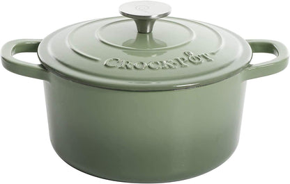 Crock-Pot 3 Quart Enameled Cast Iron Dutch Oven – Aqua Daily C6A50