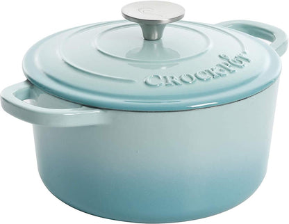 Crock-Pot 3 Quart Enameled Cast Iron Dutch Oven – Aqua Daily C6A50